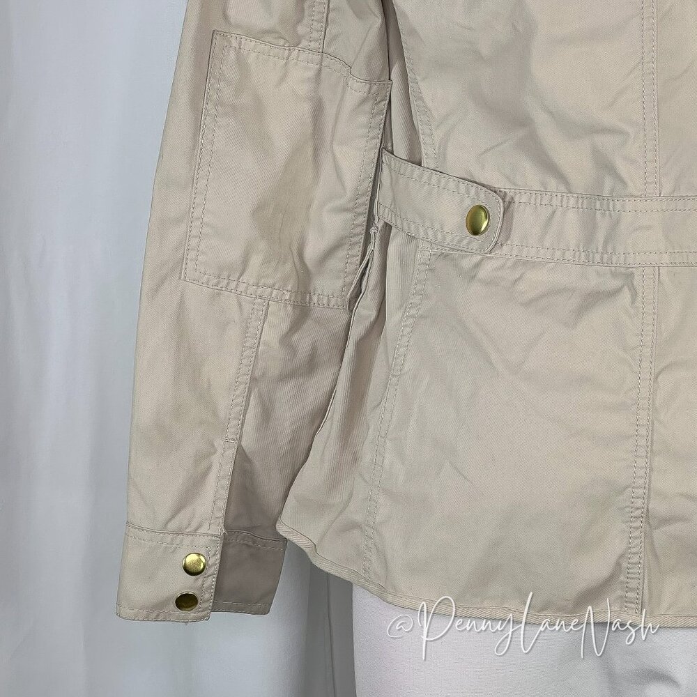 J.Crew Waxed Cotton Downtown Field Jacket XS Tan - Picture 11 of 12